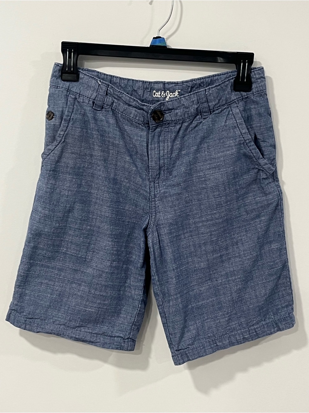 Cat & Jack Navy Chambray Flat Front kid’s Shorts